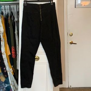 Black high waisted pants. Never worn